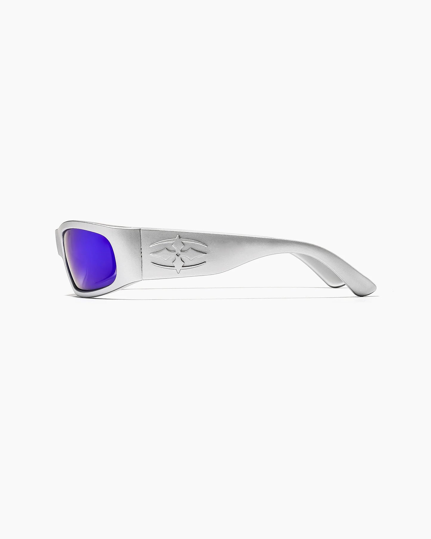 Parasite - Matte Chrome / Blue Reflective Polarised