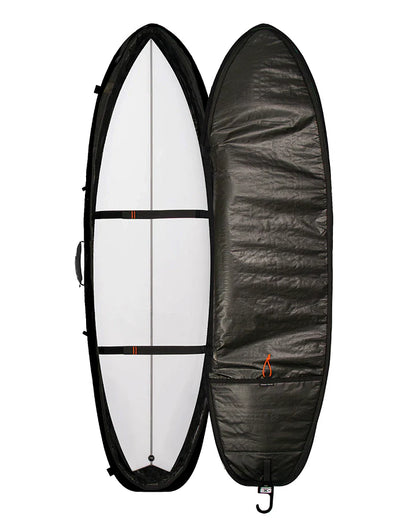 Hypa Fish/Shortboard Travel Cover Black - 2 Board