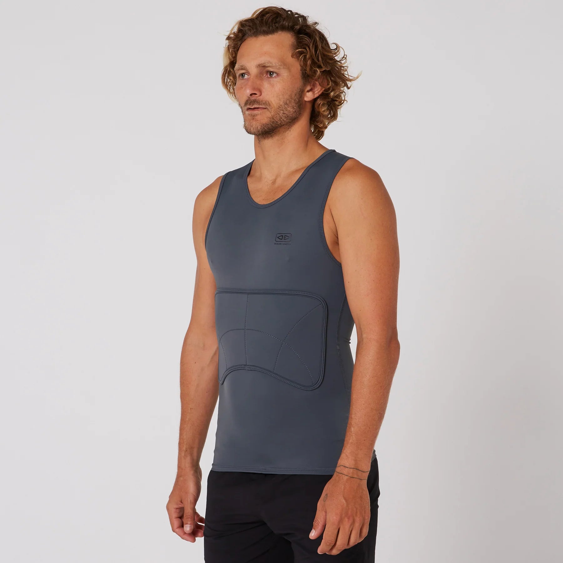 Chest Vest Rib MEN'S RIB GUARD PADDED VEST - CHARCOAL – Alohasurfmanly