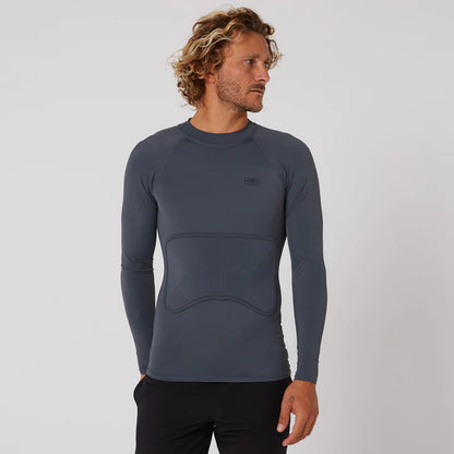 MEN'S RIB GUARD PADDED LONG SLEEVE - CHARCOAL