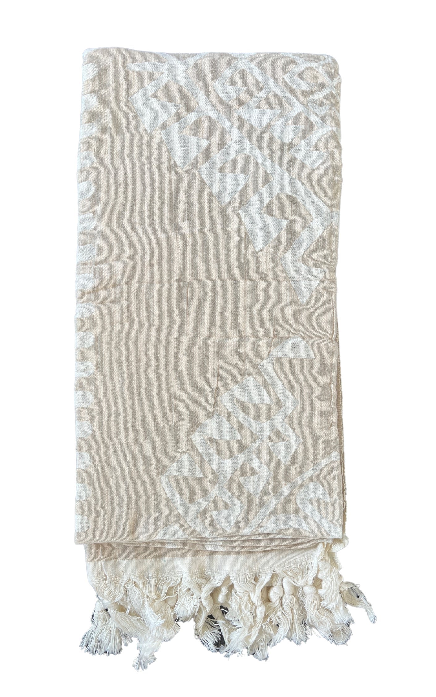 Salty Shadows Sand Aztec Turkish Towel