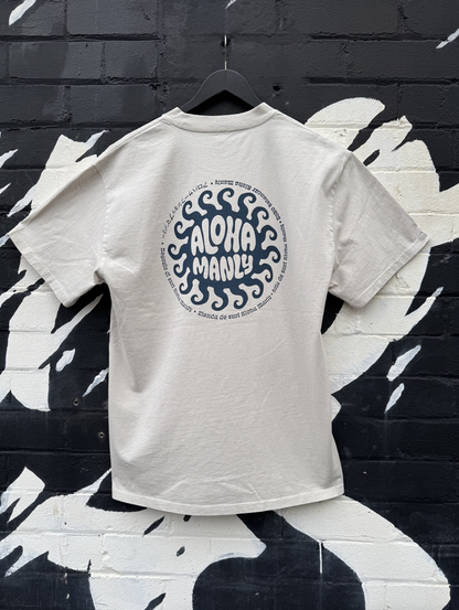 Manly Sun Heavy Tee - Bone