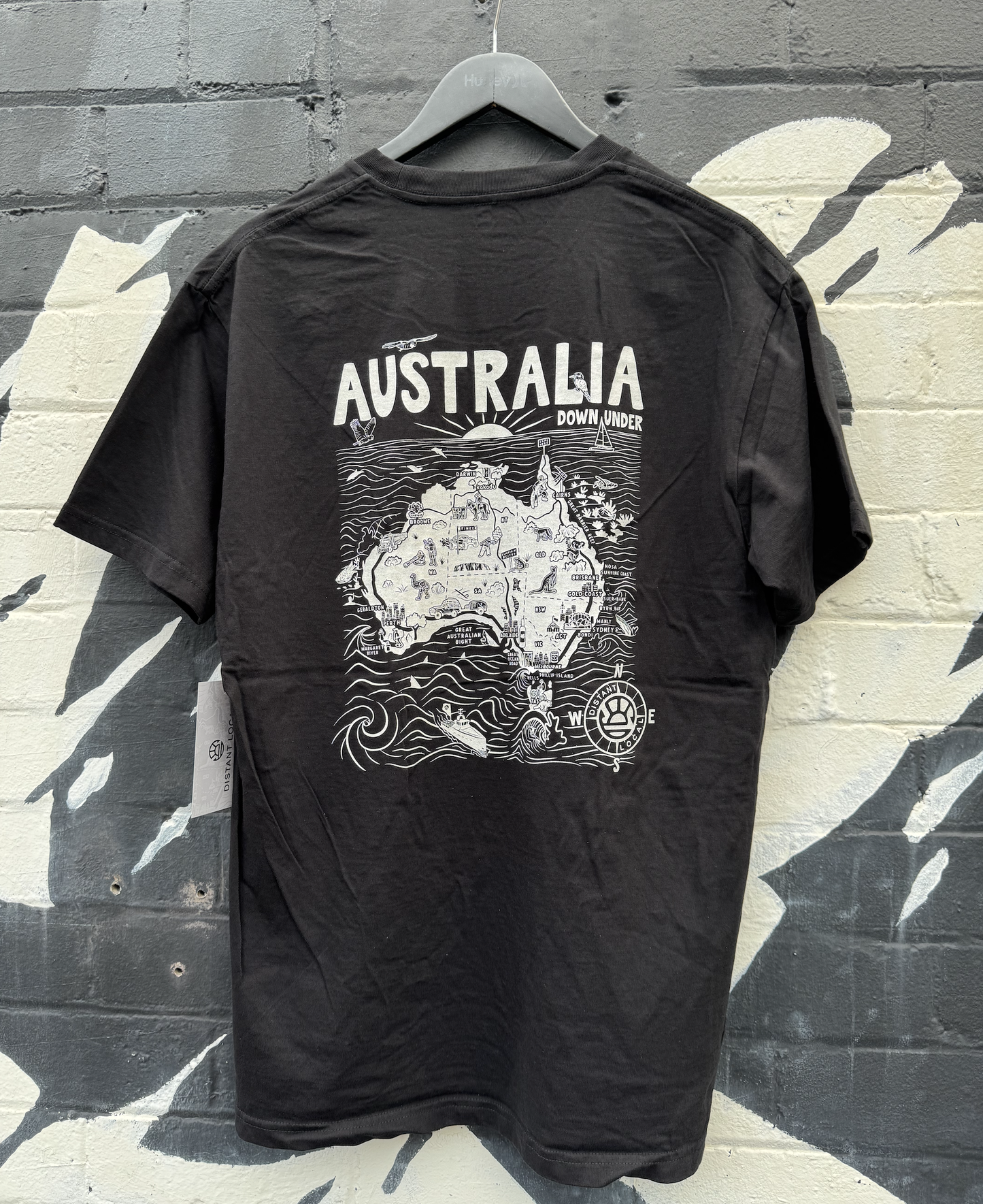 Australia Map Shop Tee - Black