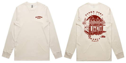ALOHA 2095 LONG SLEEVE TEE - ECRU