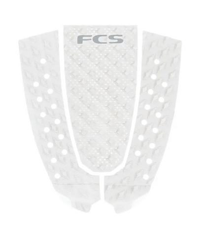 FCS T-3 Eco Pin Tail Traction Tail Pad - White