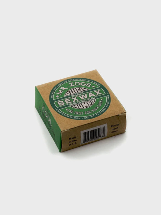 Sex Wax Quick Humps Cool Water Surfboard Wax - Green Label
