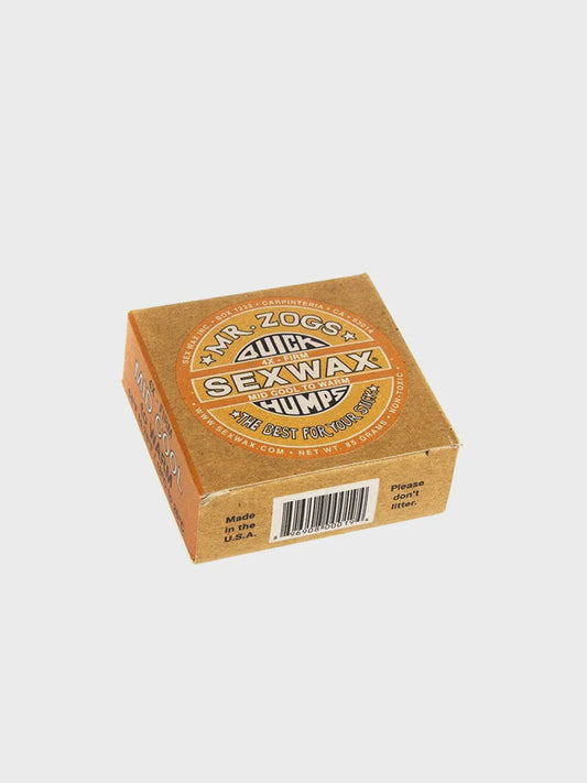 Sex Wax Quick Humps Mid Cool Surfboard Wax - Orange Label