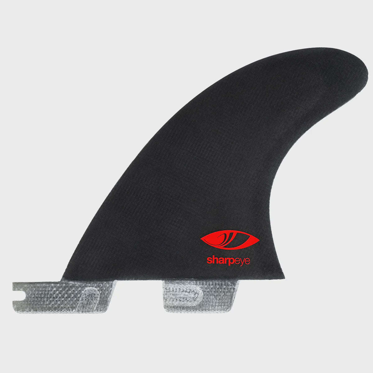 FCS II Sharpeye PC Carbon Quad Rear Fin Set - Black/White