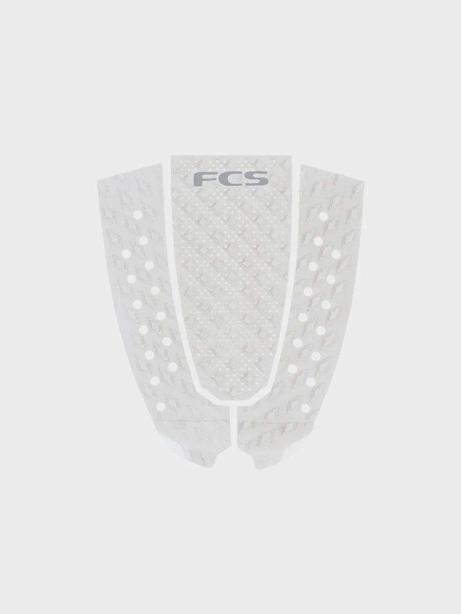 FCS T-3 Eco Pin Tail Traction Tail Pad - White
