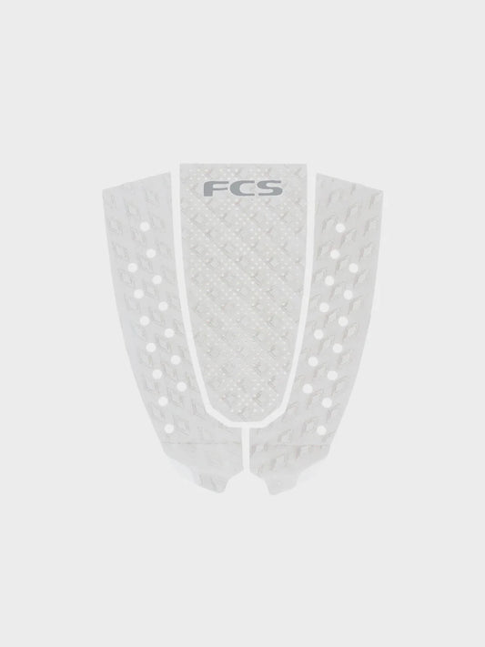 FCS T-3 Eco Pin Tail Traction Tail Pad - White