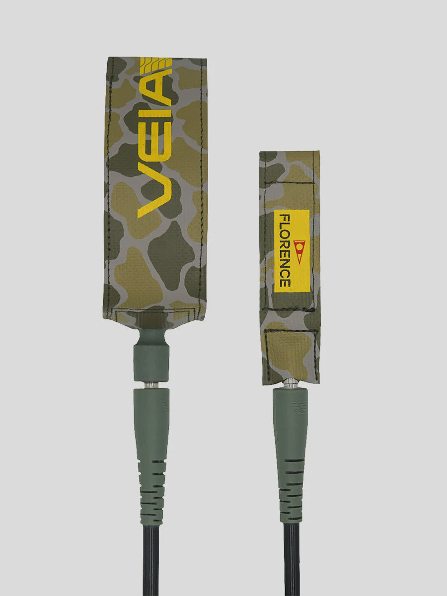 VEIA x Florence JJF Pro 6ft 7.5mm Leash - Camo