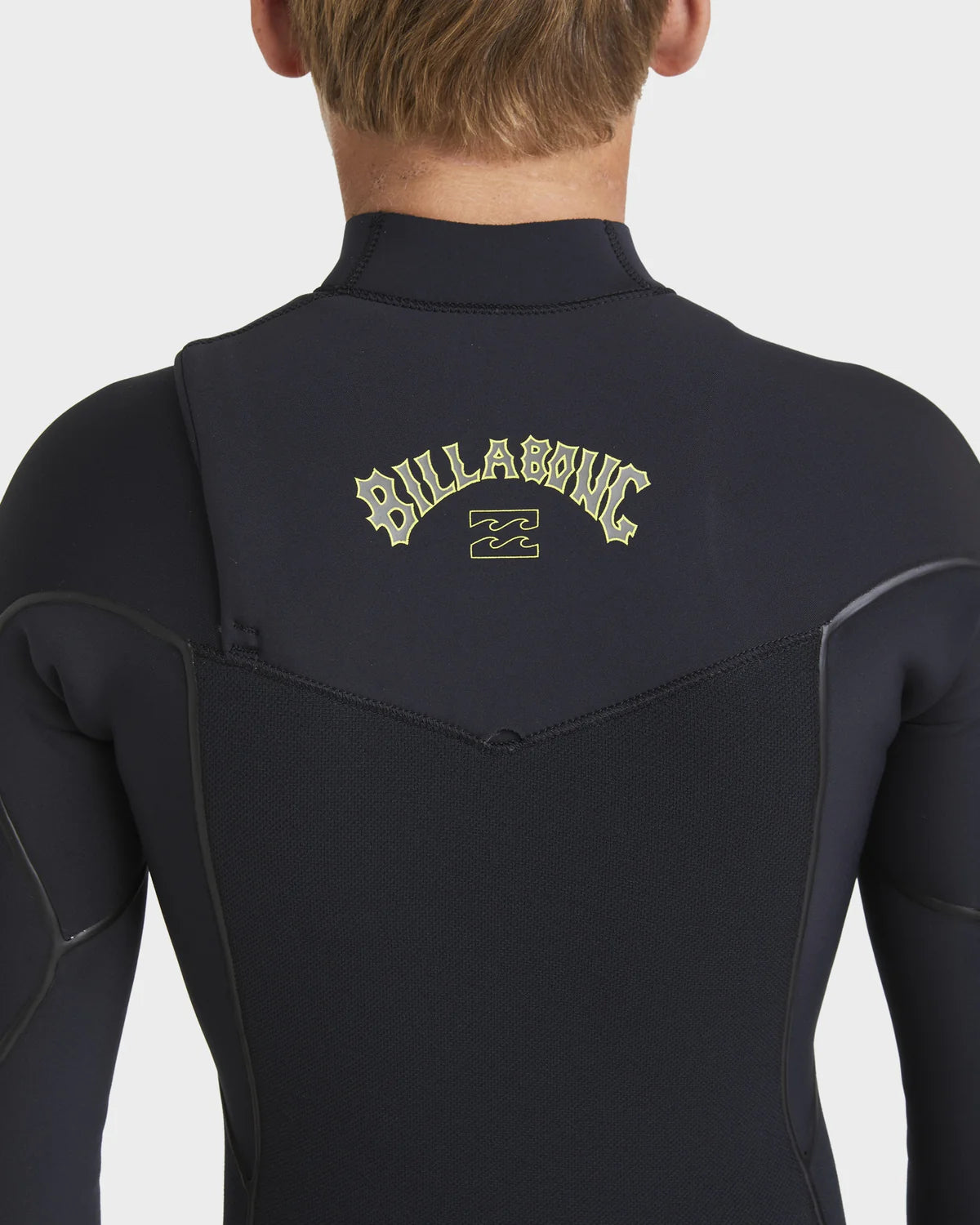 Billabong Boys 3/2mm Furnace Natural Chest Zip Steamer Wetsuit