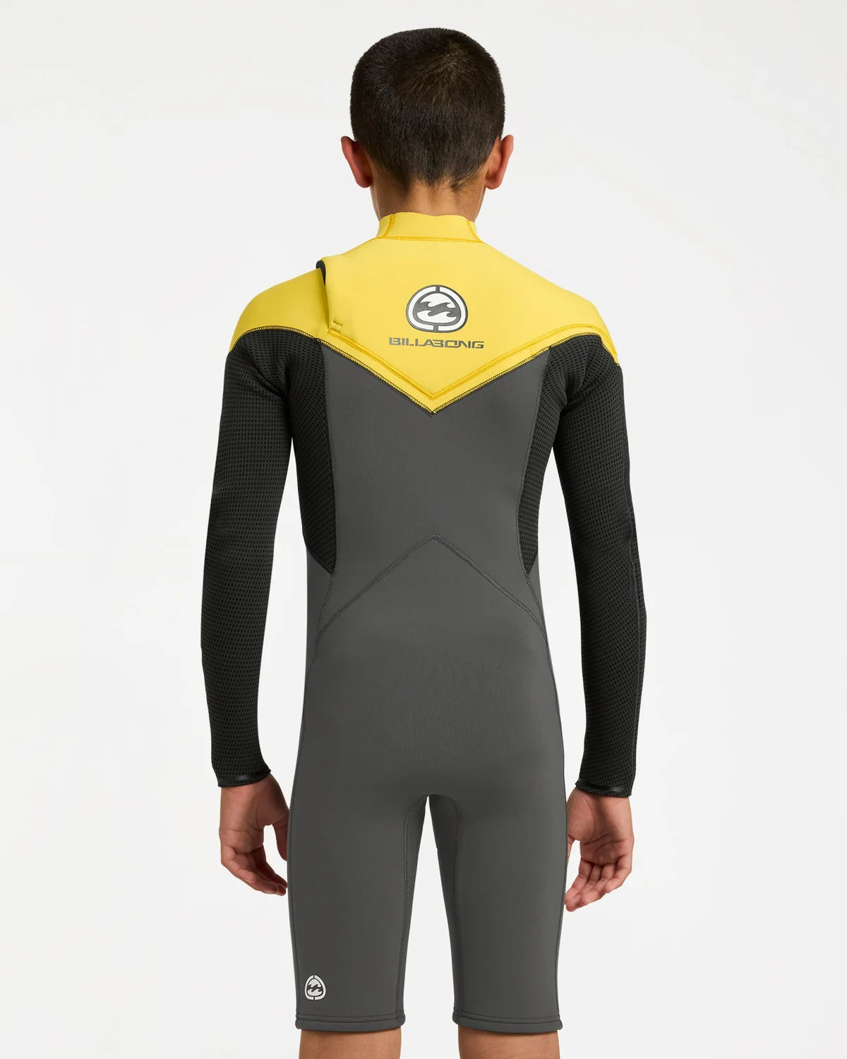 Billabong Boys 2mm Absolute Ultra Long Sleeve Chest Zip Springsuit - Orange
