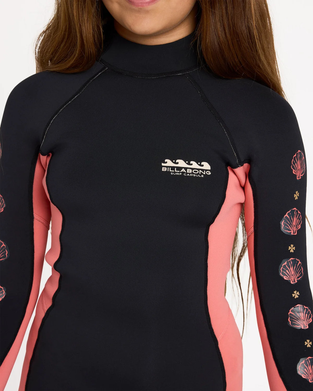 Billabong Teen Girls Spring Fever Long Sleeve Spring Suit - Watermelon