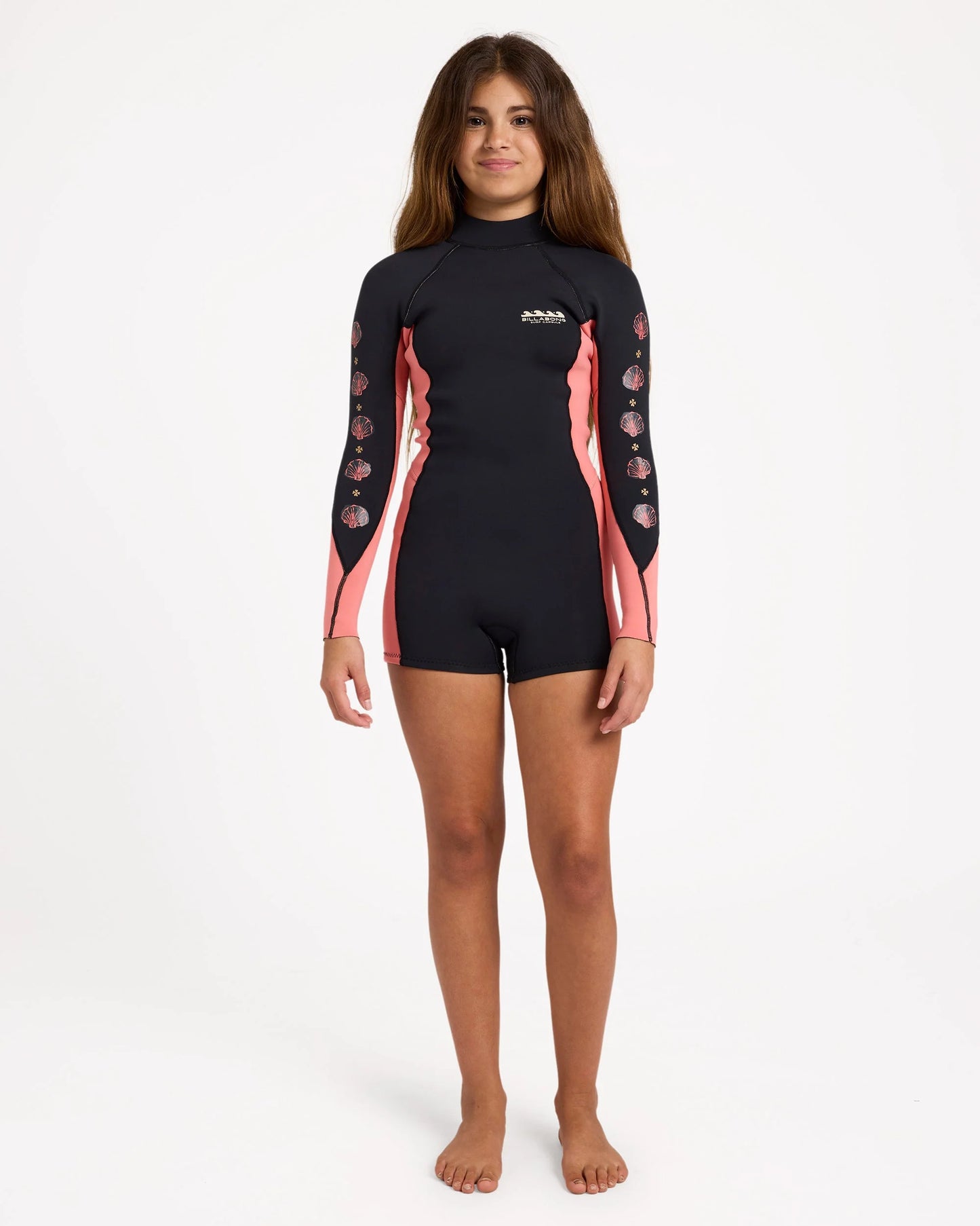 Billabong Teen Girls Spring Fever Long Sleeve Spring Suit - Watermelon