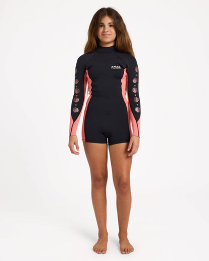 Billabong Teen Girls Spring Fever Long Sleeve Spring Suit - Watermelon