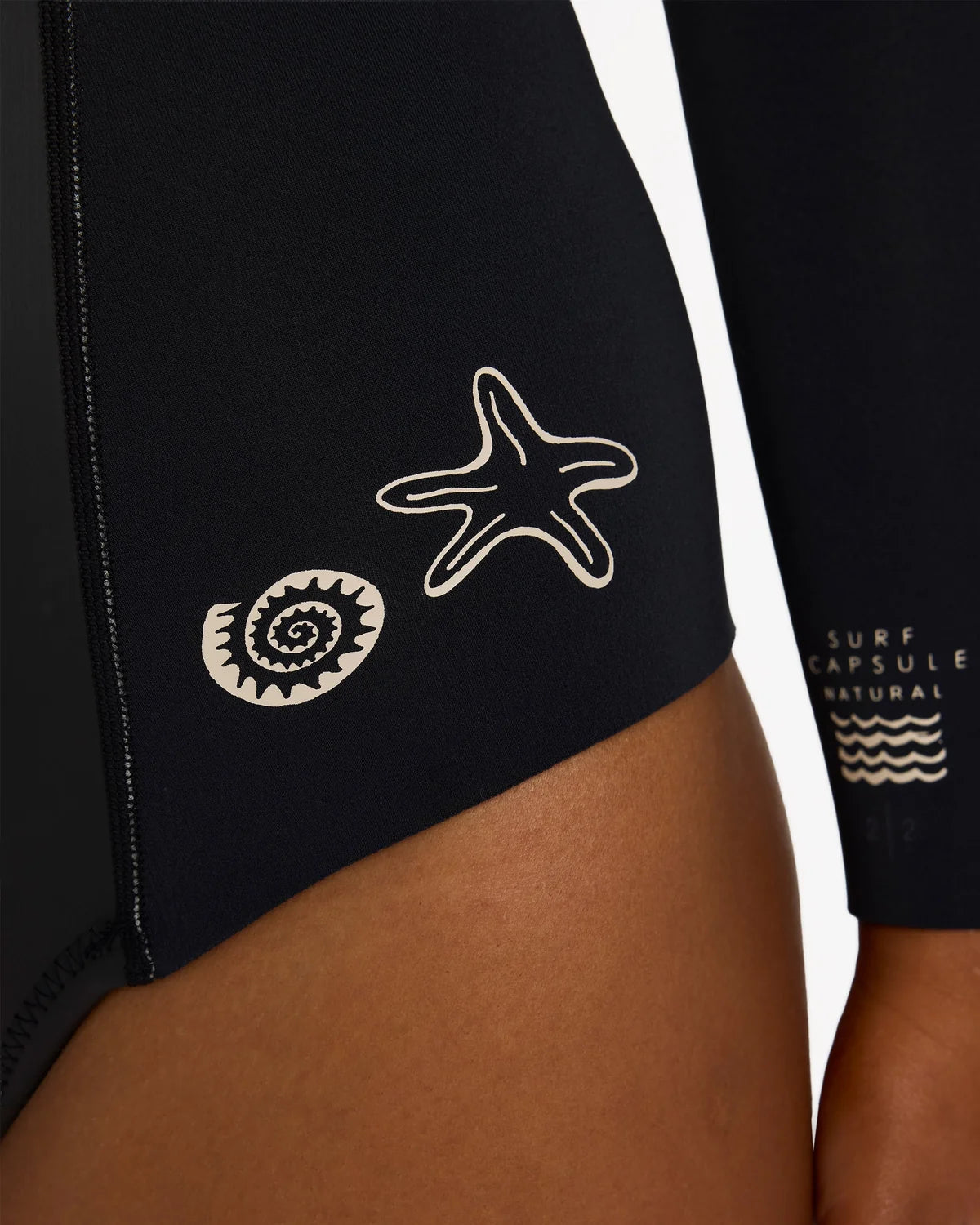 Billabong Womens 2mm Salty Dayz Long Sleeve Springsuit - Glideskin Black