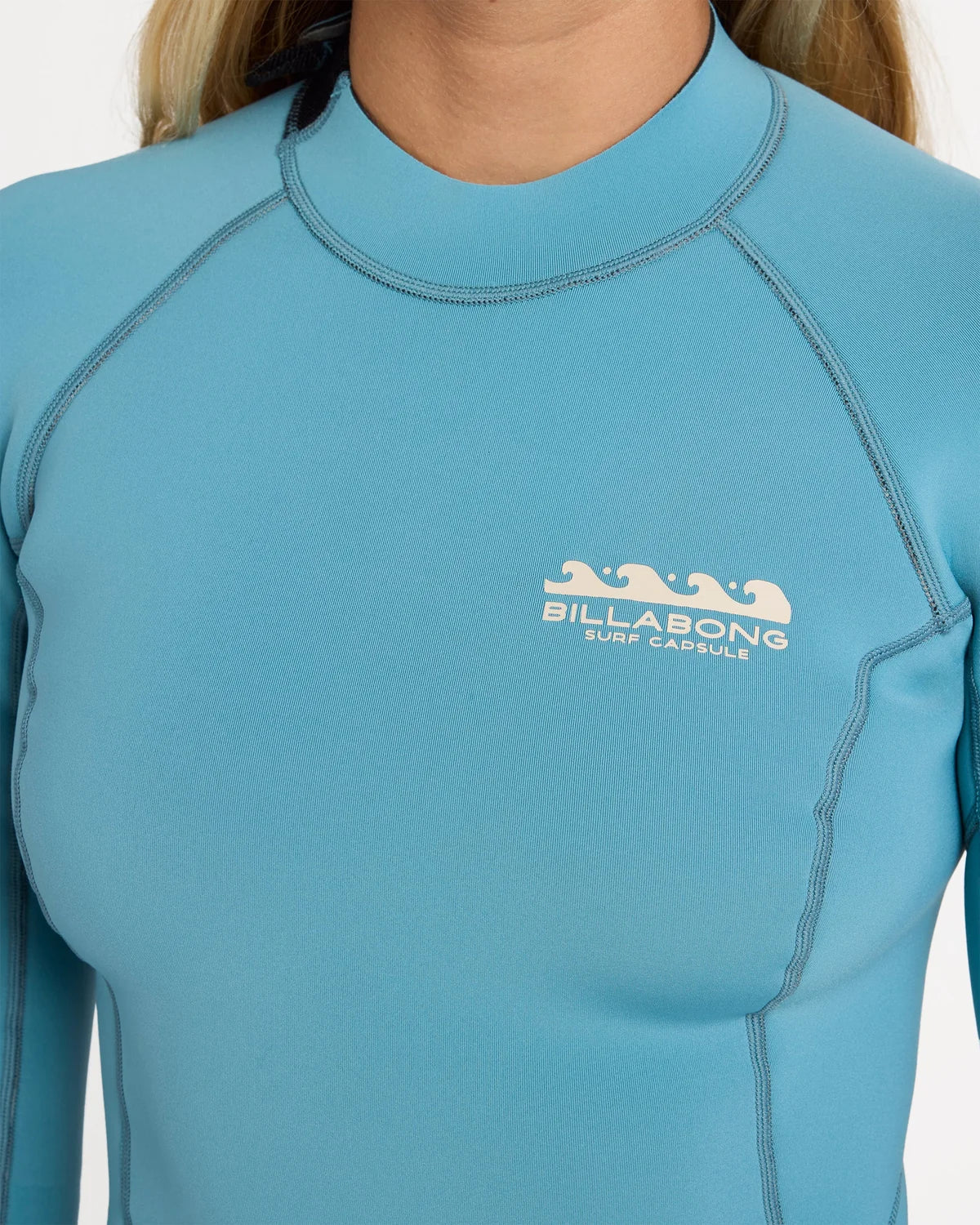 Billabong Womens 2mm Spring Fever Long Sleeve Springsuit - Surf Blue