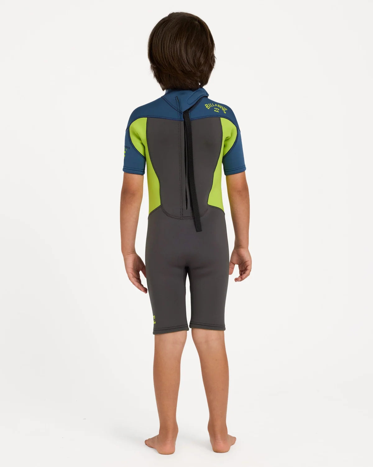 Billabong Boys Sizes 2-6 2mm Absolute Springsuit - Fluro Lime