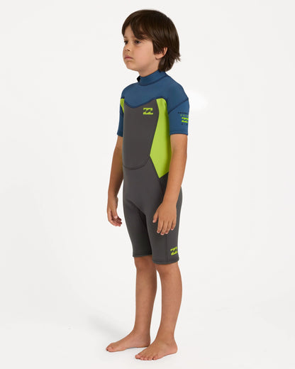 Billabong Boys Sizes 2-6 2mm Absolute Springsuit - Fluro Lime