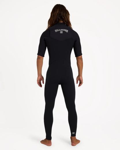 Billabong Mens 2mm Furnace Revo Chest Zip Short Sleeve Steamer Wetsuit