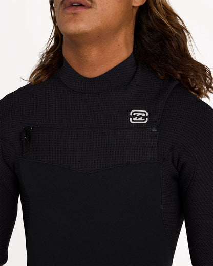 Billabong Mens 2mm Furnace Revo Chest Zip Short Sleeve Steamer Wetsuit