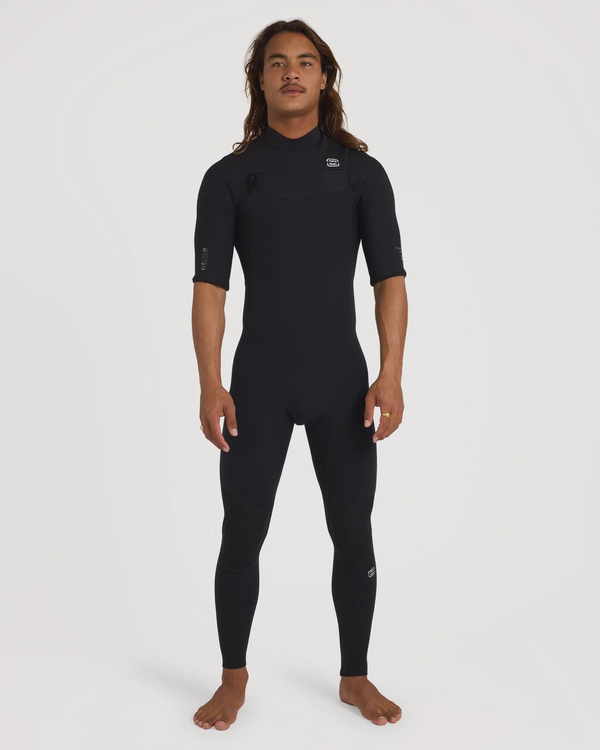 Billabong Mens 2mm Furnace Revo Chest Zip Short Sleeve Steamer Wetsuit
