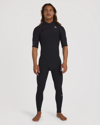 Billabong Mens 2mm Furnace Revo Chest Zip Short Sleeve Steamer Wetsuit