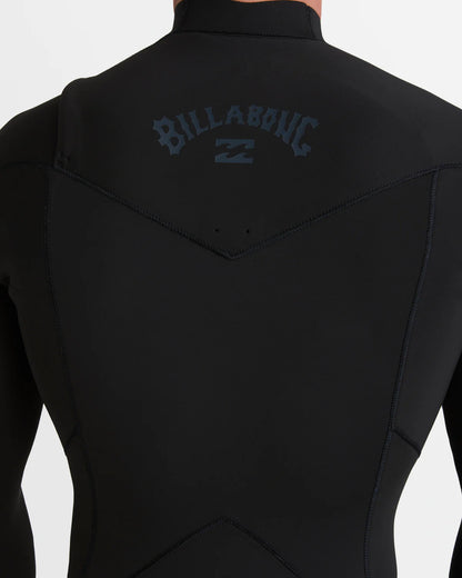 Billabong Mens Revolution Natural Chest Zip Long Sleeve Springsuit - Black