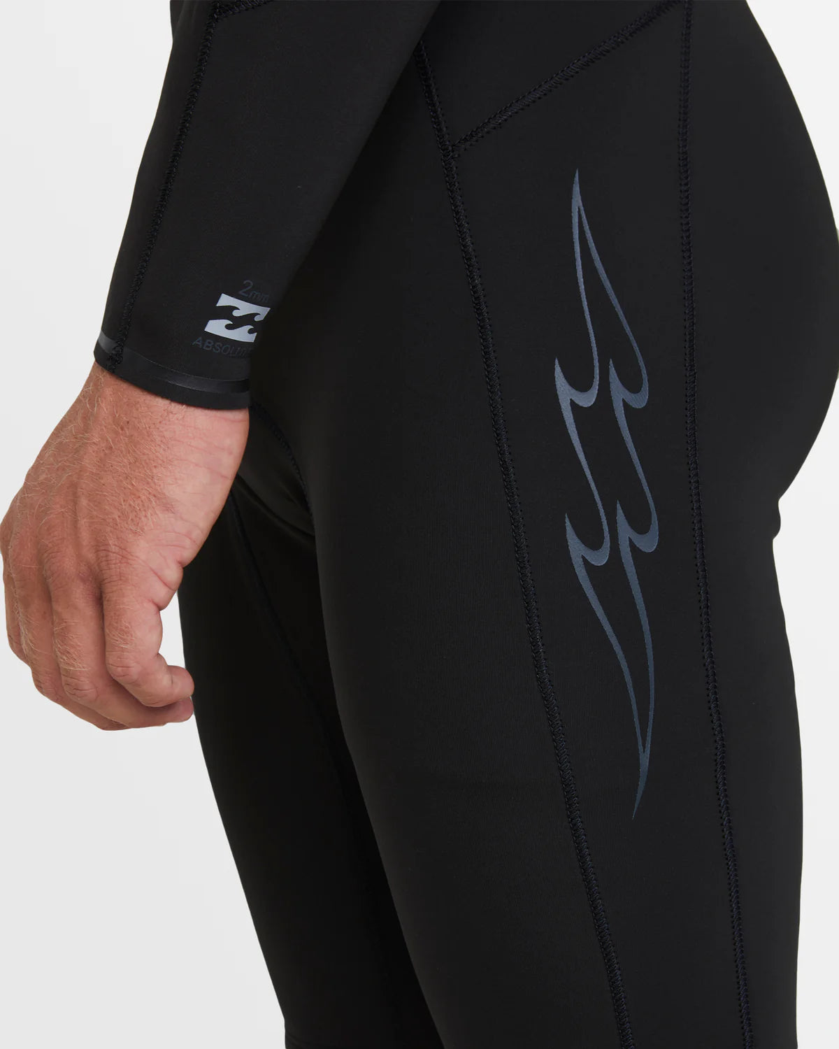 Billabong Mens Revolution Natural Chest Zip Long Sleeve Springsuit - Black