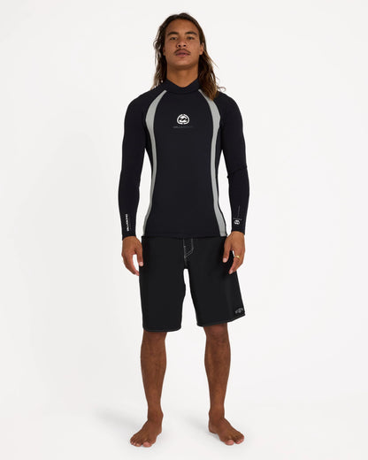 Billabong Mens 1mm Absolute Ultra Long Sleeve Wetsuit Jacket - Light Grey