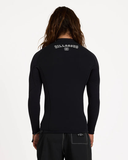 Billabong Mens 1mm Furnace Revo Long Sleeve Wetsuit Jacket - Black