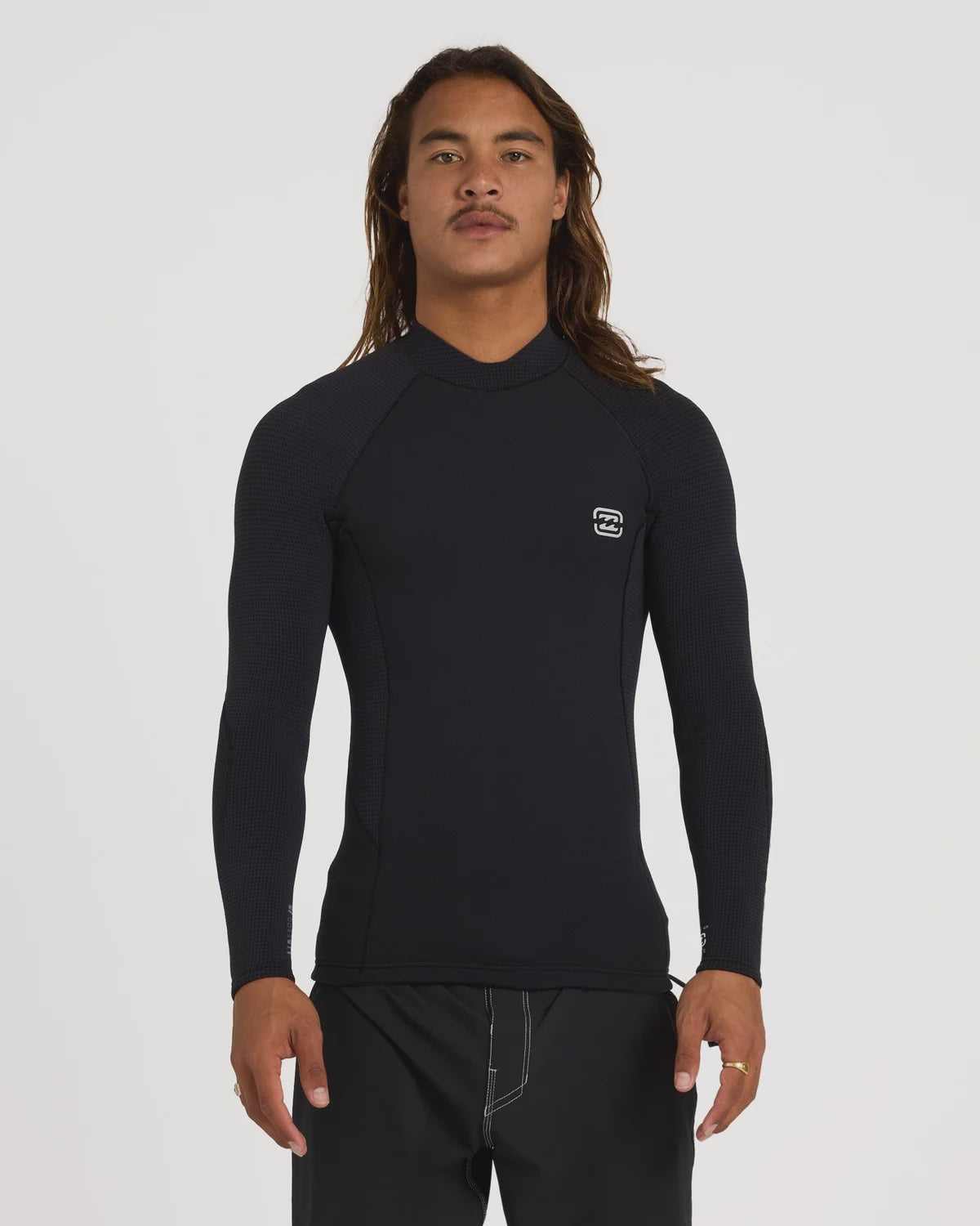 Billabong Mens 1mm Furnace Revo Long Sleeve Wetsuit Jacket - Black