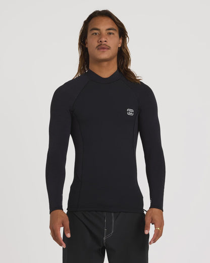 Billabong Mens 1mm Furnace Revo Long Sleeve Wetsuit Jacket - Black