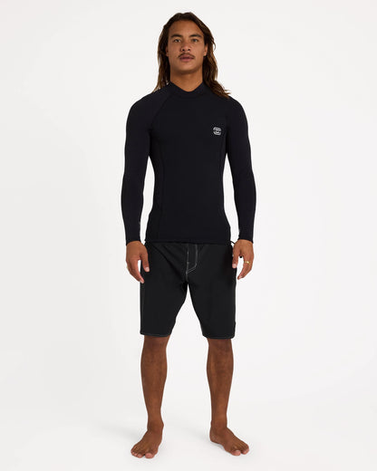 Billabong Mens 1mm Furnace Revo Long Sleeve Wetsuit Jacket - Black