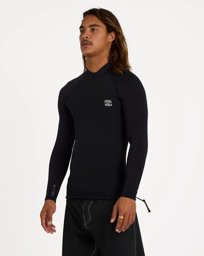 Billabong Mens 1mm Furnace Revo Long Sleeve Wetsuit Jacket - Black