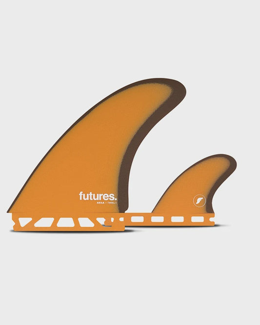 Futures Akila Aipa Twin +1 Fin Set - Orange/Brown