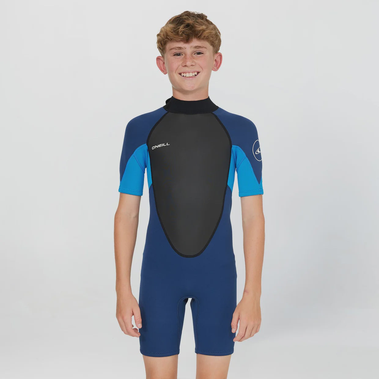 O'neill Boys Reactor 2mm Back Zip Spring Suit - Navy
