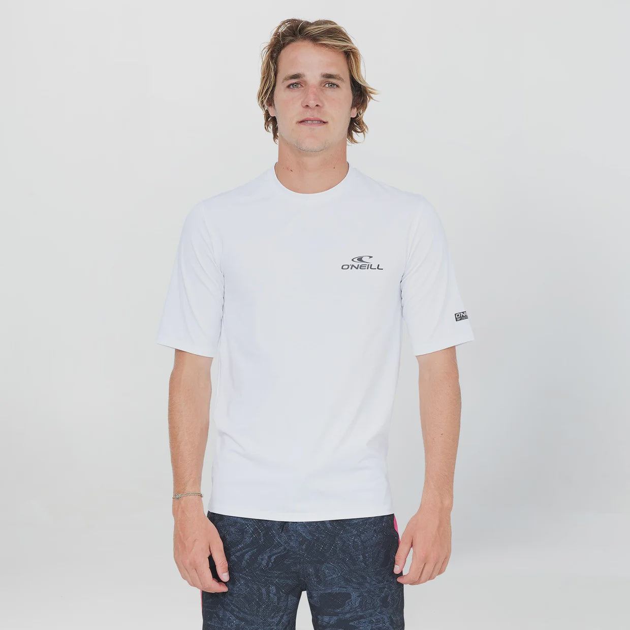 O'neill Clean & Mean Short Sleeve Rash Vest Tee - White