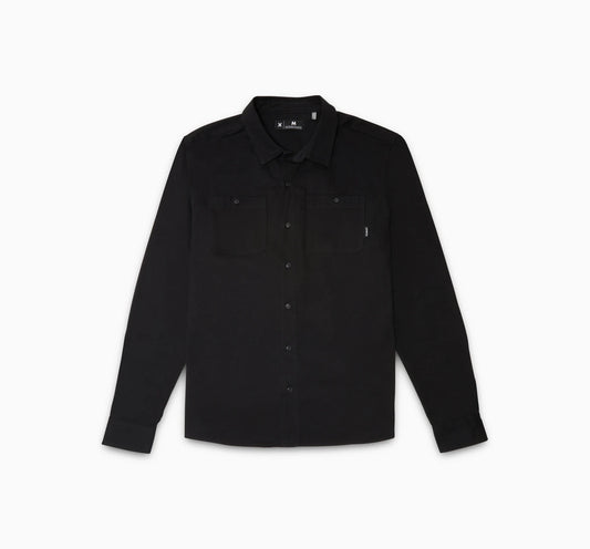 Staple Hurley Mens Long Sleeve Shirt - Black