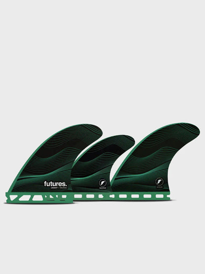Futures F6 Honeycomb 5 Fin Set - Green