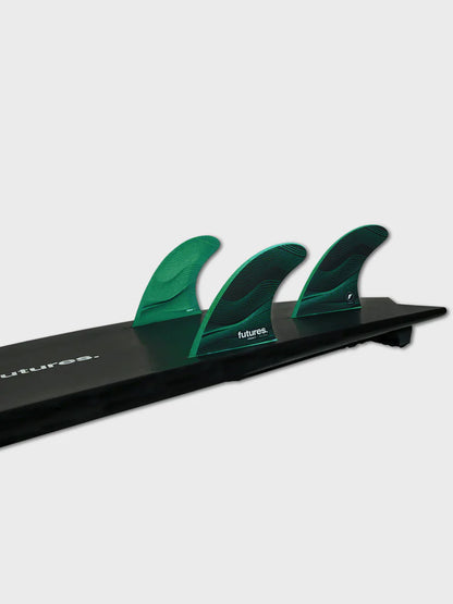 Futures F6 Honeycomb 5 Fin Set - Green