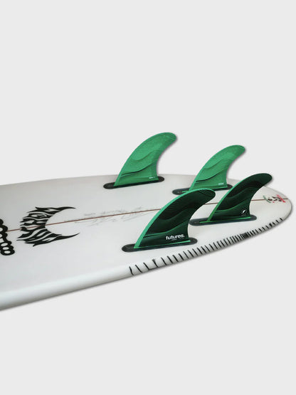 Futures F6 Honeycomb 5 Fin Set - Green