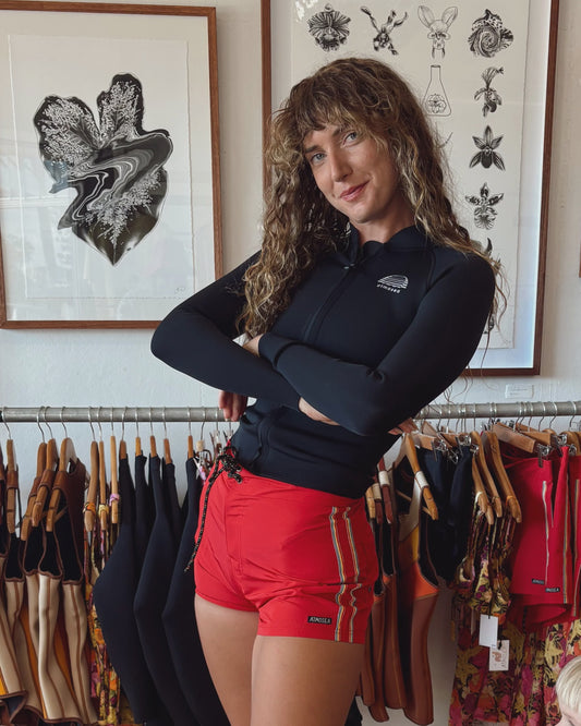 Atmosea Yulex Front Zip Vest - Black