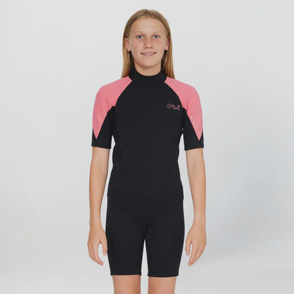 O'neill Girl's Reactor 2mm Spring Suit Back Zip - Pink