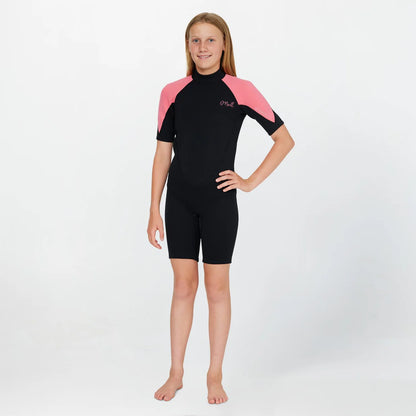 O'neill Girl's Reactor 2mm Spring Suit Back Zip - Pink