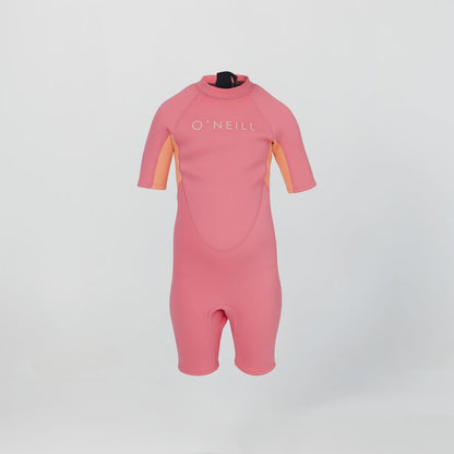 O'neill Girls Toddler Reactor 2mm Spring Suit - Pink Pop