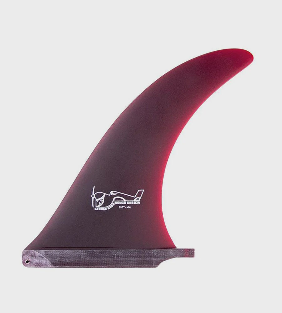 True Ames Greenough 4A 9.75" Single Fin - Red
