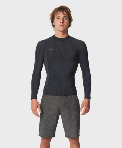 O'neill HyperX 1.5mm Long Sleeve Wetsuit Top - Black