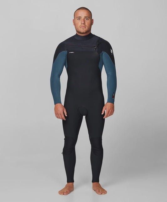 HyperFire 4/3mm Steamer Chest Zip Wetsuit - Cadet/Black